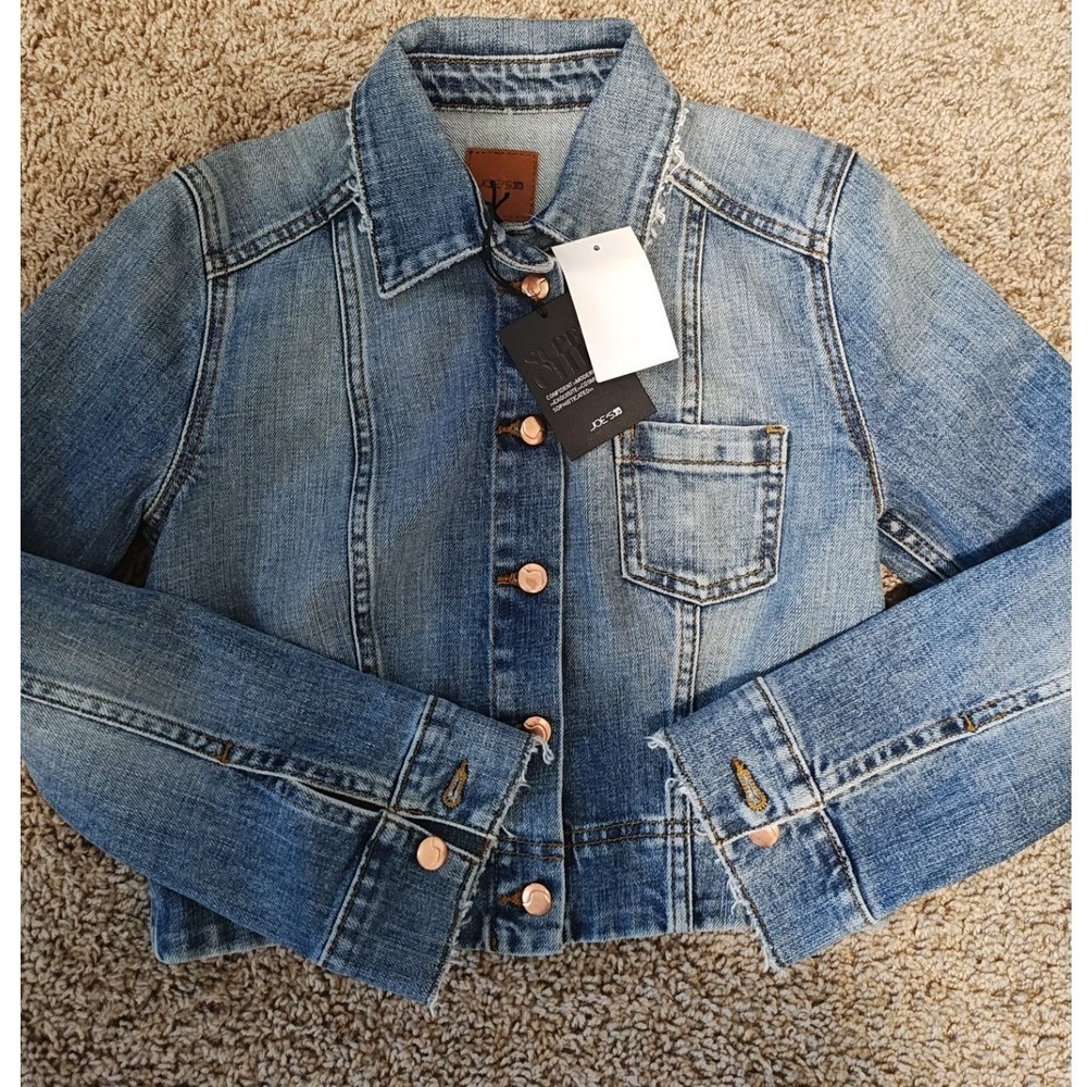 Girls Joe's Jeans Cooper Denim Jacket Small Blue NWT Cropped